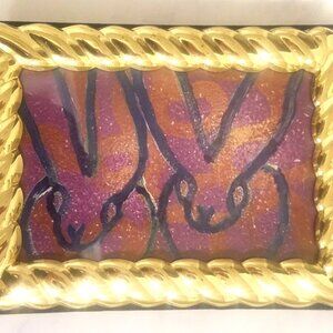 Vintage Gold Tone 'Roped Chain' Wall Mountable Picture Frame 7x5 Fits 4x6 Photo